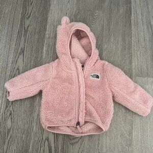 North Face pink fleece jacket infant 3-6 months